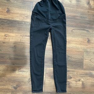 J. Crew black maternity jeans; size: 26